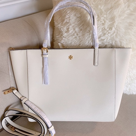 New Tory Burch Emerson Small Tote - white - Picture 1 of 5